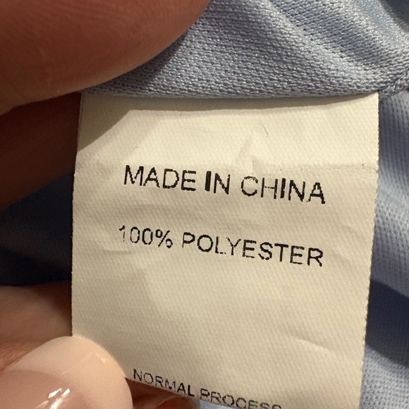 Simplee Blue Floral Belted waist Bishop Sleeve Dress Size SMALL NWOT - Picture 8 of 9